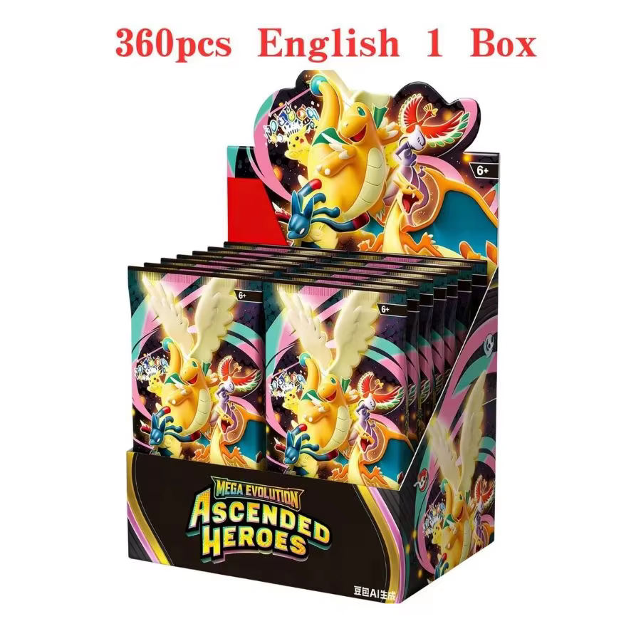360 cartes Pokémon Scarlet & Violet Prismatic Evolutions, boîte de cartes Pokémon en anglais, Booster Battle 151 Ultra Prism