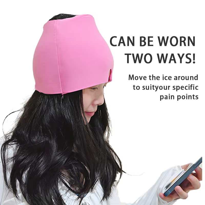 Gel glace maux de tête soulagement de la Migraine chapeau compresse froide thérapie casquette