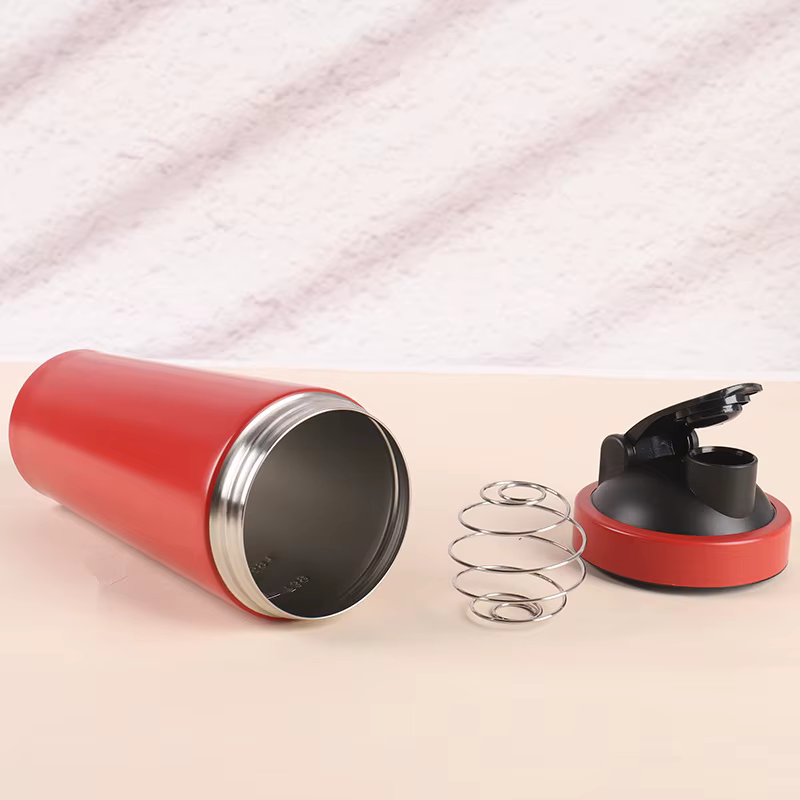 Bouteille Shaker de poudre de protéines en acier inoxydable