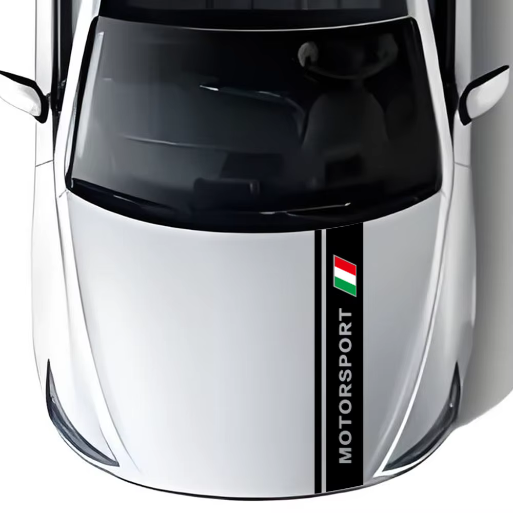 Drapeau italien pour voitures, SUV, pick-up, autocollant en vinyle pour capot de voiture, autocollant décoratif pour capot de voiture, accessoires de tuning automobile