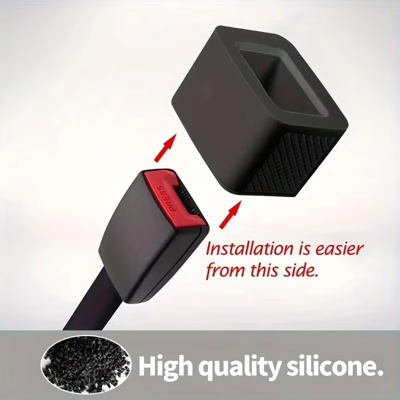 Dispositif de retenue de ceinture de sécurité en silicone souple, rehausseur sécurisé et confortable, tous les véhicules, universel