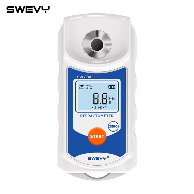 SWEVY SW38A LCD réfractomètre numérique Brix mètre jus de fruits boisson ATC Instrument de mesure du contenu du sucre 0-38% saccharomètre