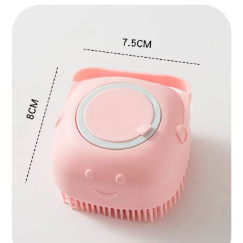 Brosse de massage et de toilettage pour animaux de compagnie : shampoing, brosse de bain, peigne de massage pour chiots et chats, brosses douces pour le bain