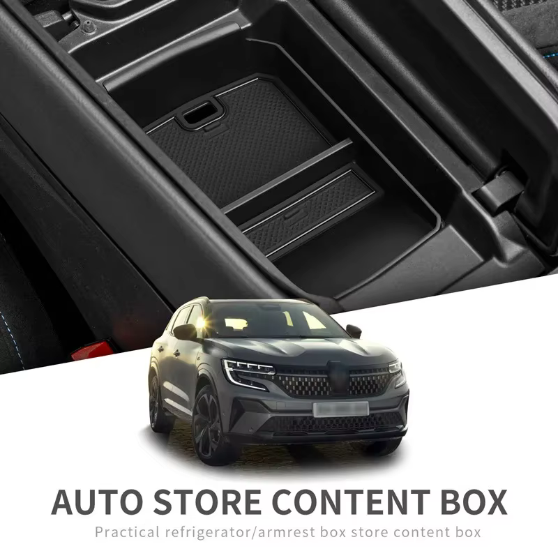 Boîte de rangement d'accoudoir pour Renault Austral e-tech hybride 2023 – 2024, conteneur de commande centrale, accessoires d'intérieur de voiture