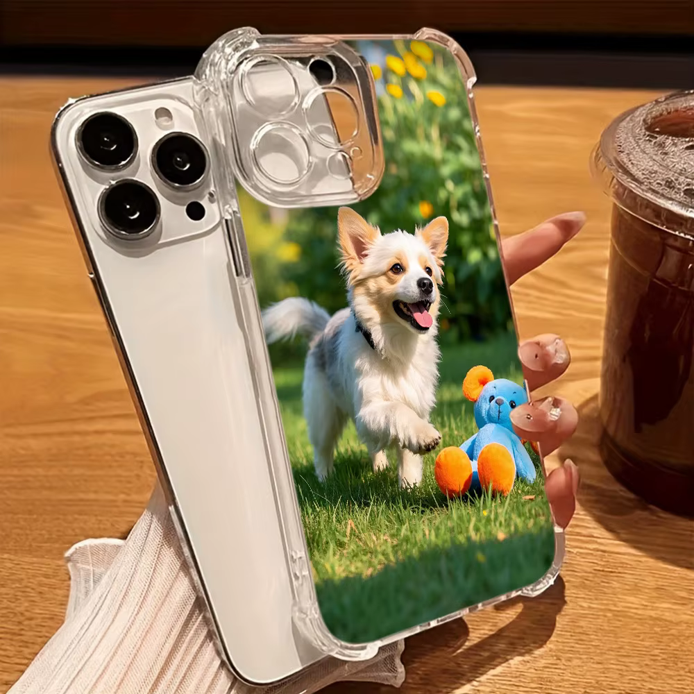 Coque antichoc personnalisée avec photo pour iPhone 17 16 16e 15 14 13 12 11 Pro Max Mini SE 2020 2022 XS XR 6 7 8 Plus Air Cover