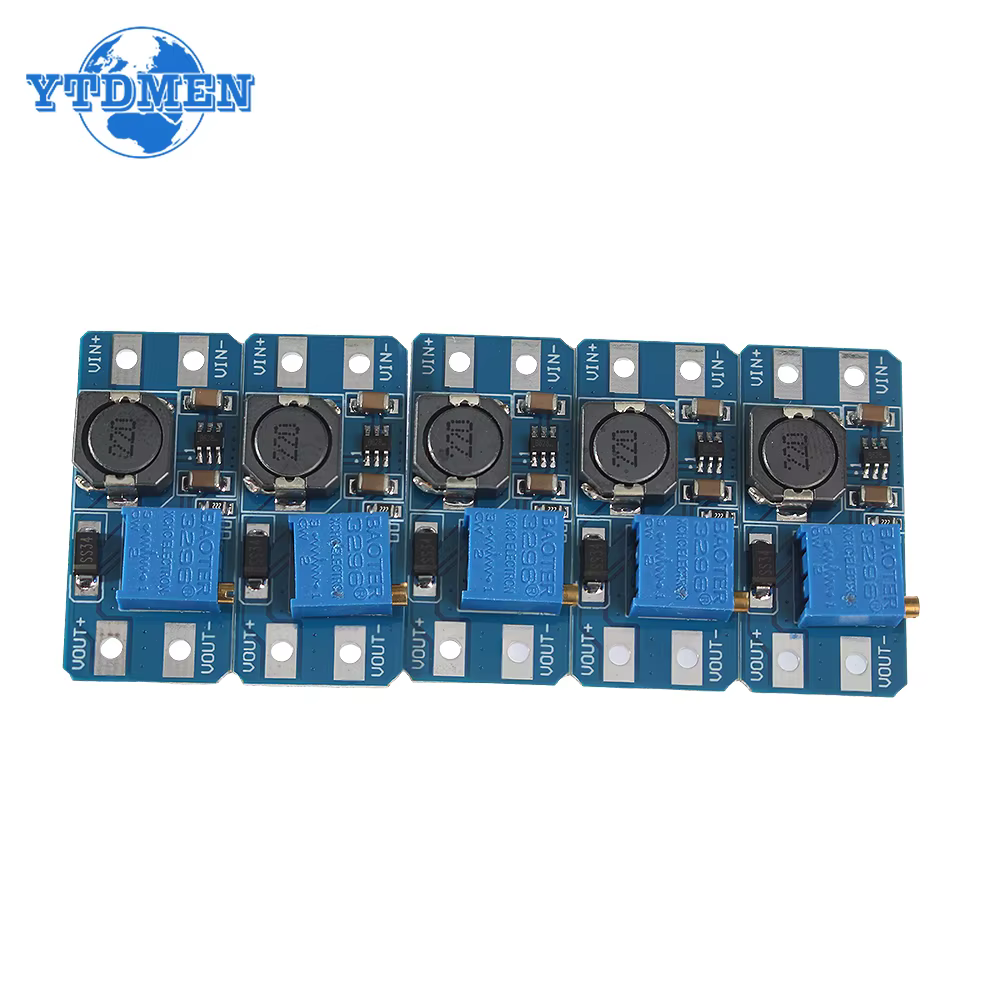 Convertisseur Boost MT3608 DC-DC, Module d'alimentation réglable, carte élévatrice, sortie MAX 28V 2A, 1 pièce