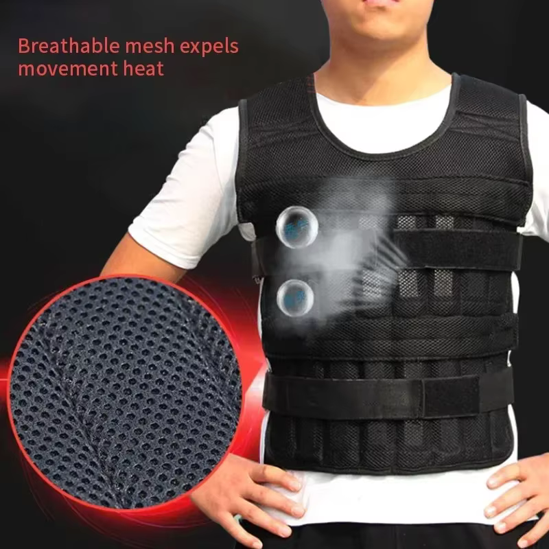 Nouvelle veste d'entraînement équipement de Fitness de gymnastique 15/35KG gilet de poids de chargement réglable