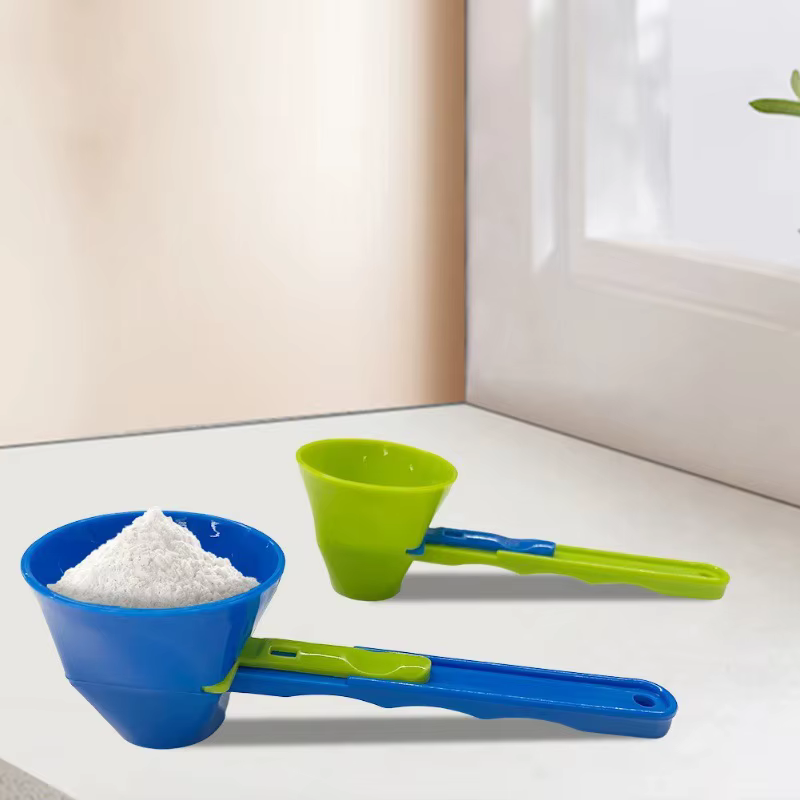 Cuillère à poudre de protéines en matériau PP Durable sans gâchis-entonnoir coulissant pour le lait et les suppléments