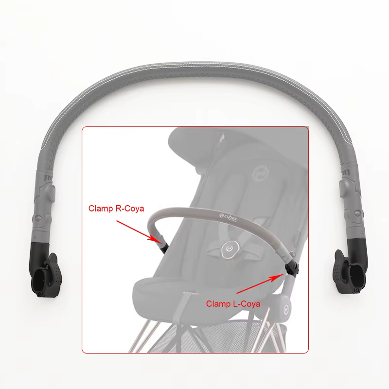 Base d'accoudoir de poussette pour Cybex Coya Bumosquito, pince de barre de pare-chocs, clip de clôture de sécurité, connecteur de fixation parfait, accessoires pour bébé Bumosquito