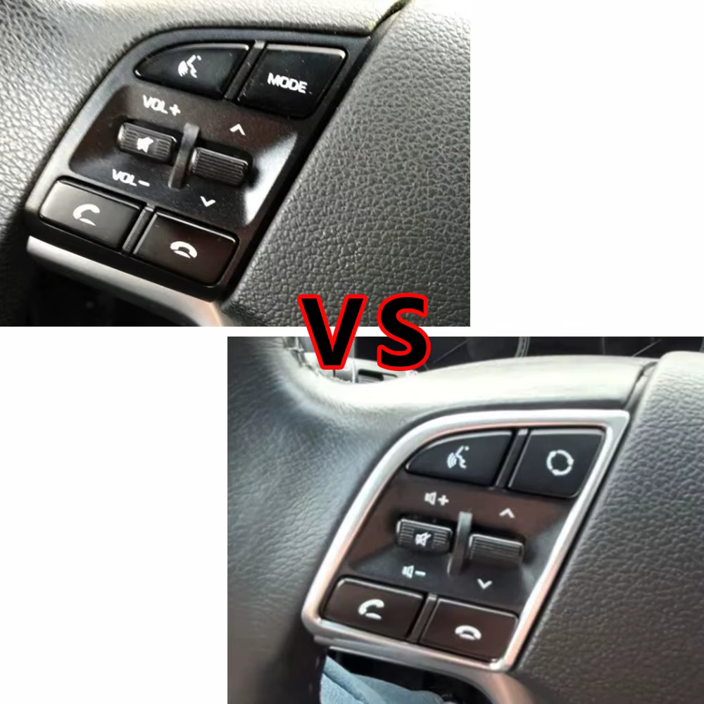Autocollants de couverture décoratifs pour boutons de volant, accessoires d'intérieur, pour Hyundai New Tucson 2015 2016 2017 2018 2019 2020