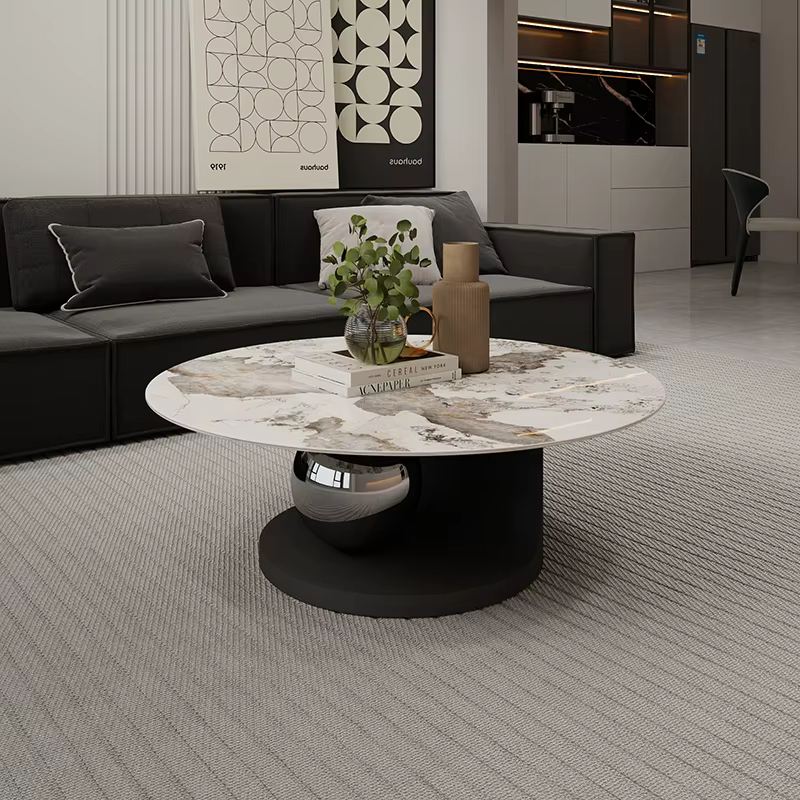 Accessoires De Design Table d'appoint plateau Salon ensembles minimalistes Tables basses Table ronde moderne Basse De Salon décor à la maison