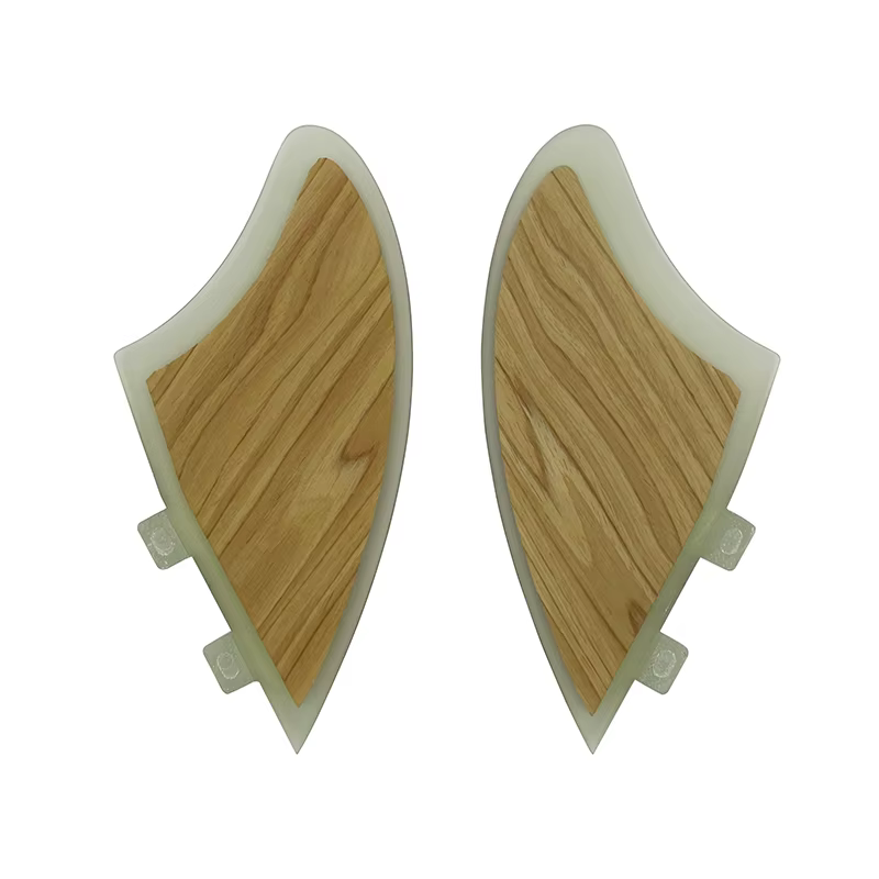 Ailerons de surf en bambou UPSURF FCS Twin Tabs, ailerons haute performance en fibre de verre K2 pour planche de surf, ailerons de quille pour funboard, pour sports nautiques