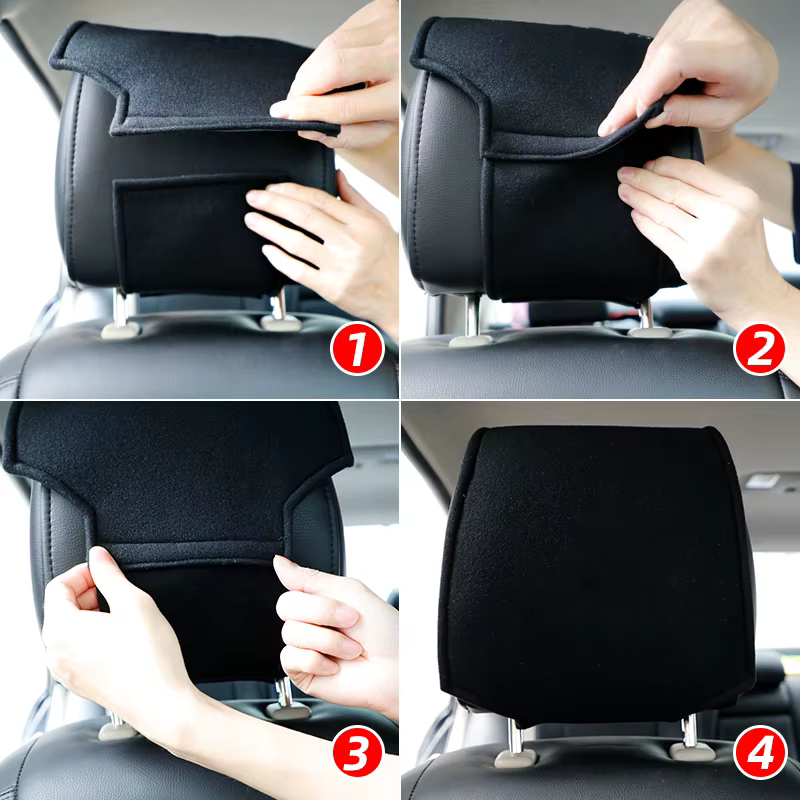 Housse d'appui-tête de voiture, accessoire de style de voiture à la mode, décoration intérieure de protection adaptée à Renault Sport Duster Megane 2 3, accessoires