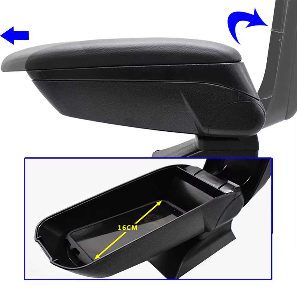 Boîte d'accoudoir de voiture pour Renault Dacia Duster, tiroir central, contenu supérieur coulissant, compartiment d'accessoires, 2010, 2011, 2012, 2013, 2014, 2015