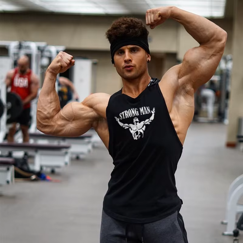 Sweat-shirt sans manches vêtements de Fitness gilets homme musclé Singlet hommes chemise de sport vêtements pour hommes haut pour Fitness Stringer gilet hauts