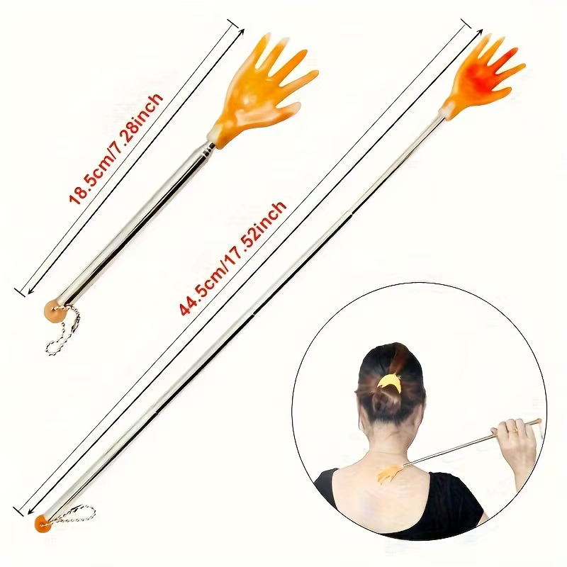 Masseur et gratte-dos portable (modèle double usage)
