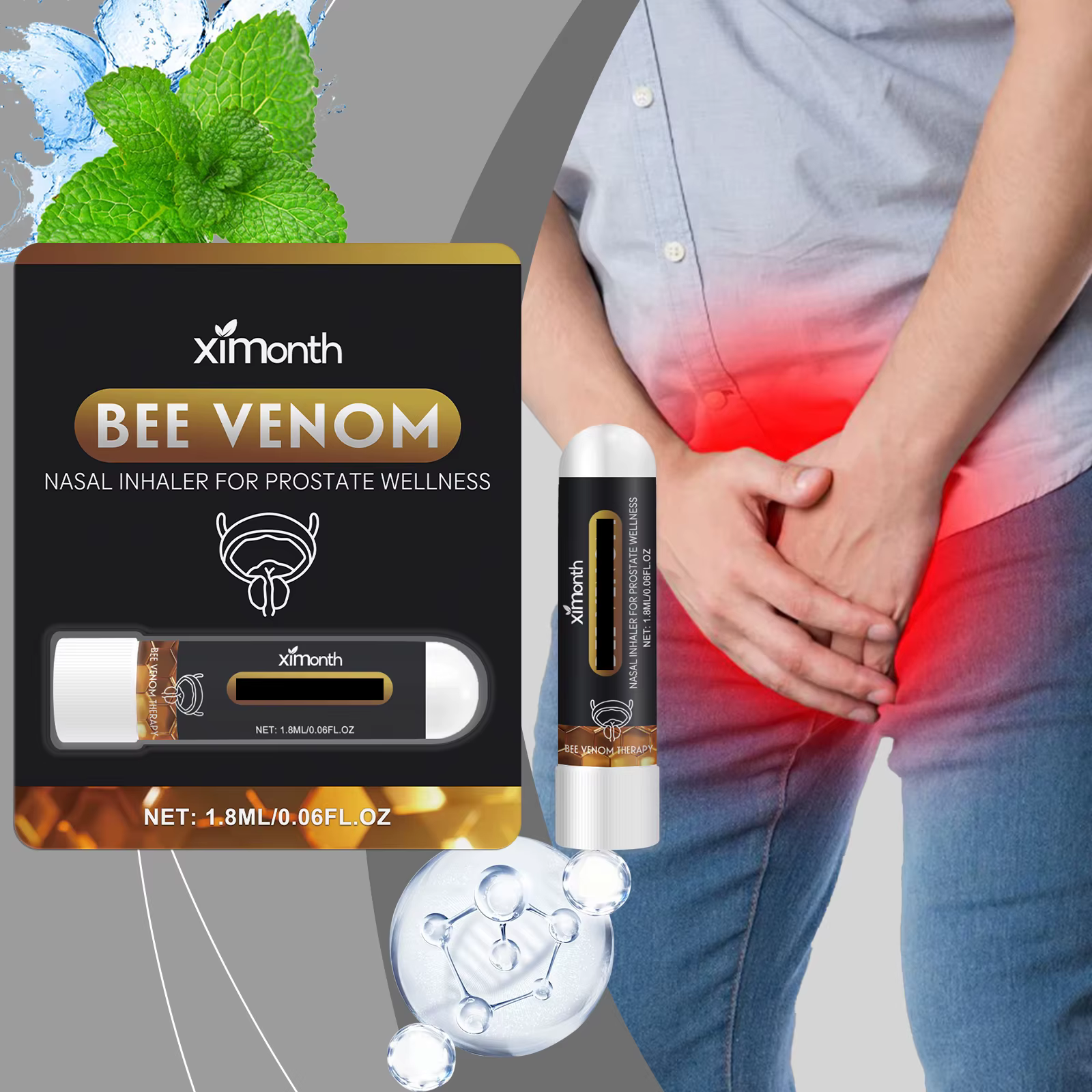 Inhalateur Nasal Énergisant pour Hommes - Boostez l'Énergie