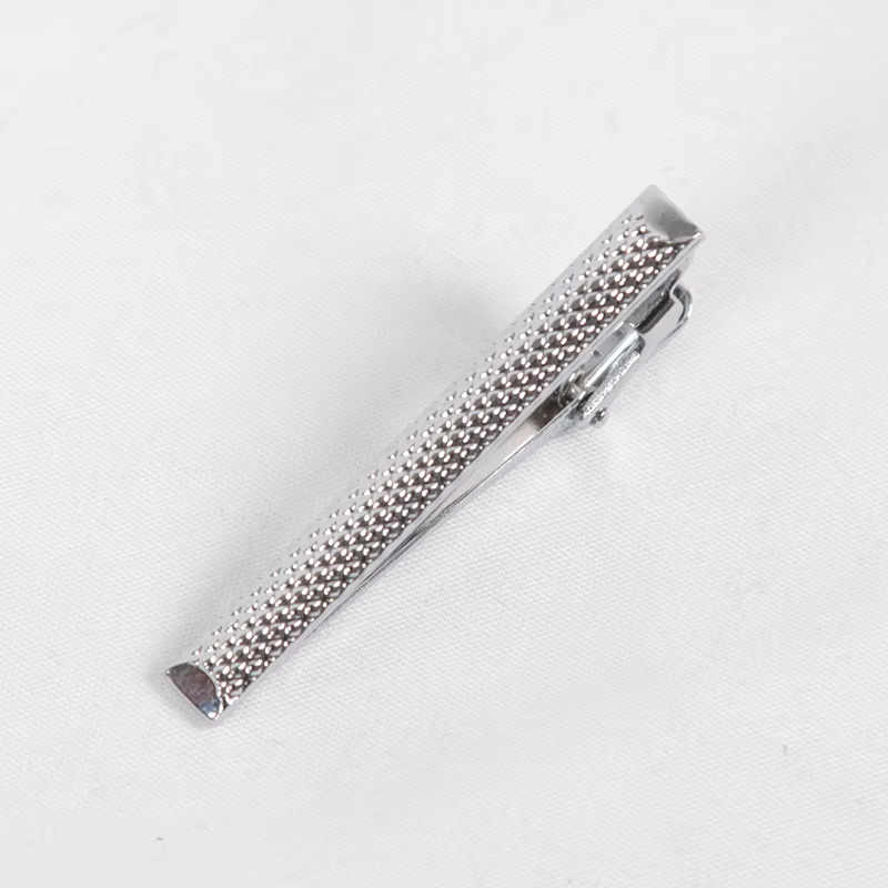 Épingle à cravate pour hommes, accessoires de cravate, couleur argentée, ton métal, fermoir à barre Simple, fermoir pratique, pince à cravate, Clip de collier pour hommes