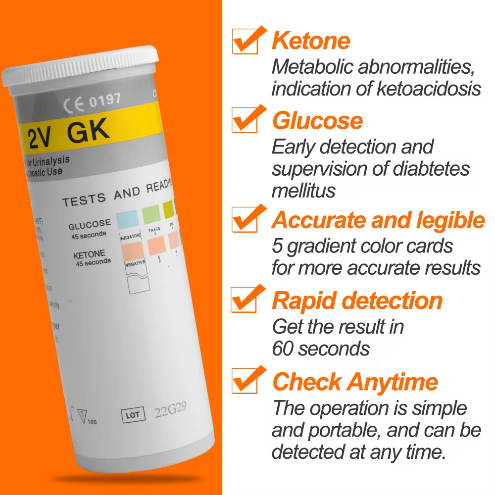 Bandelettes de Test de glycémie d'urine Keto