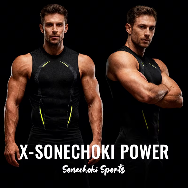 Débardeur de compression sans manches pour homme