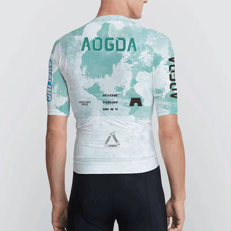 AOGDA Maillot de cyclisme léger à manches courtes