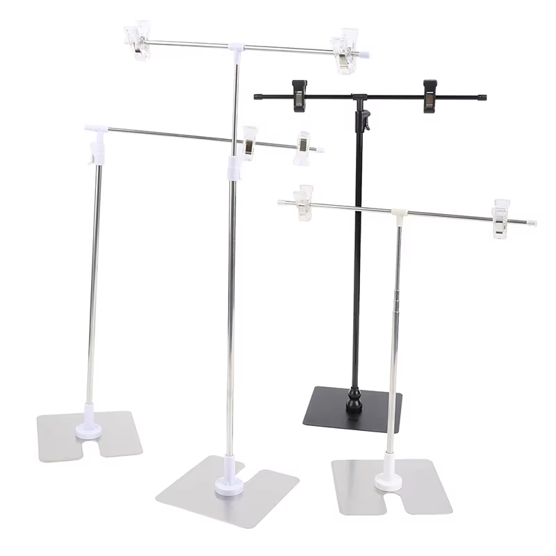 Support de toile de fond professionnel en forme de T, accessoires de photographie, support d'affiche, studio photo, appareil photo
