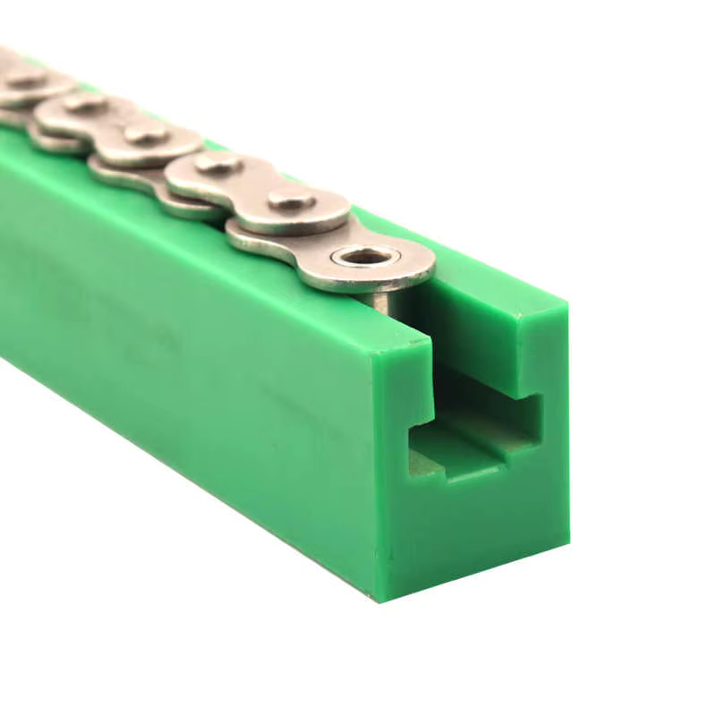 Bande d'usure de guidage de chaîne Concave, barre de guidage en Nylon polyéthylène hautement moléculaire de Type K pour plateau de chaîne 06B 08B 10A 12A 16A
