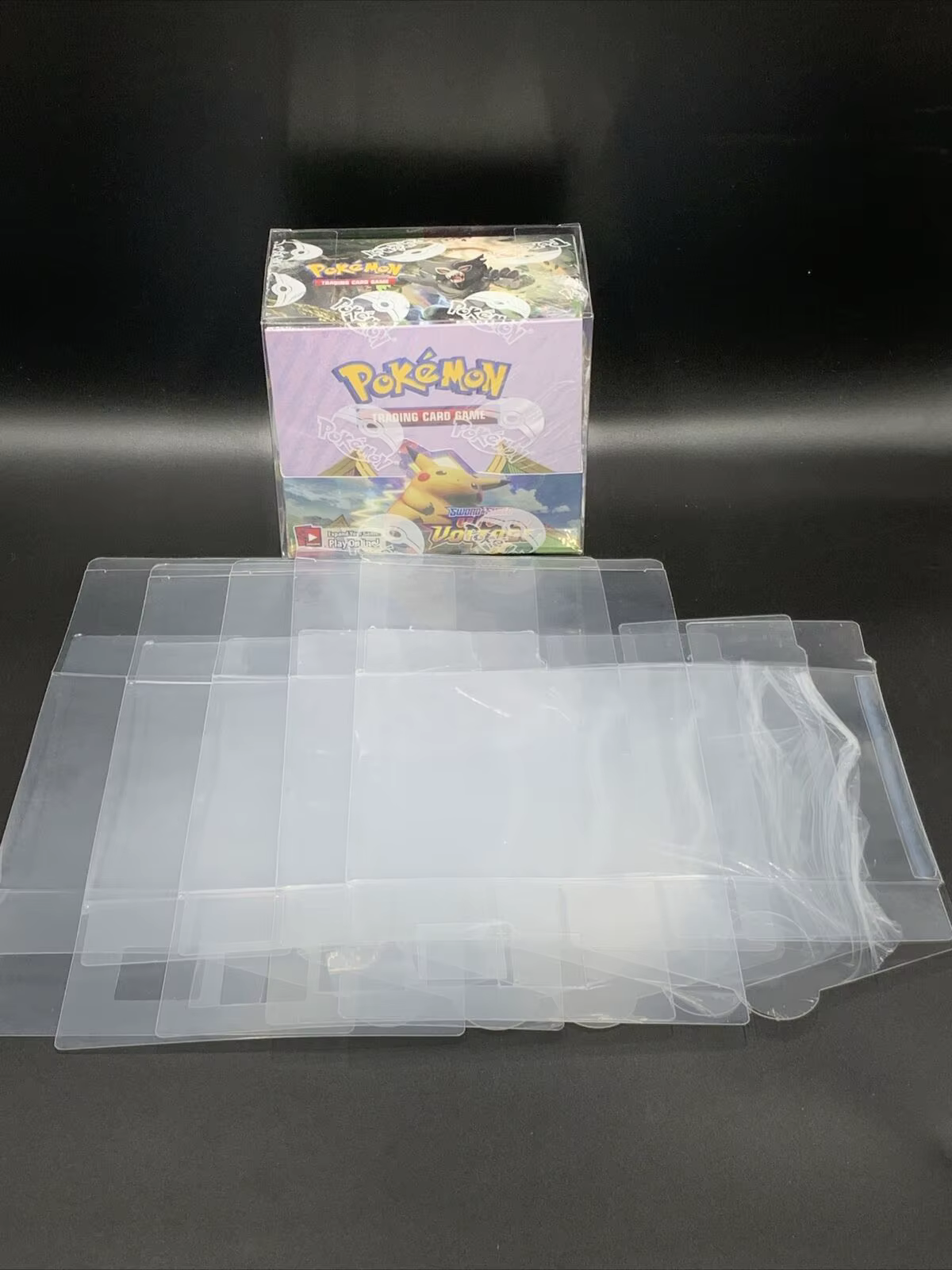 Boîte Booster ETB en PVC anti-poussière, 10 pièces, étui de protection en plastique transparent, vitrine d'affichage de protection pour carte Pokemon Booster Box