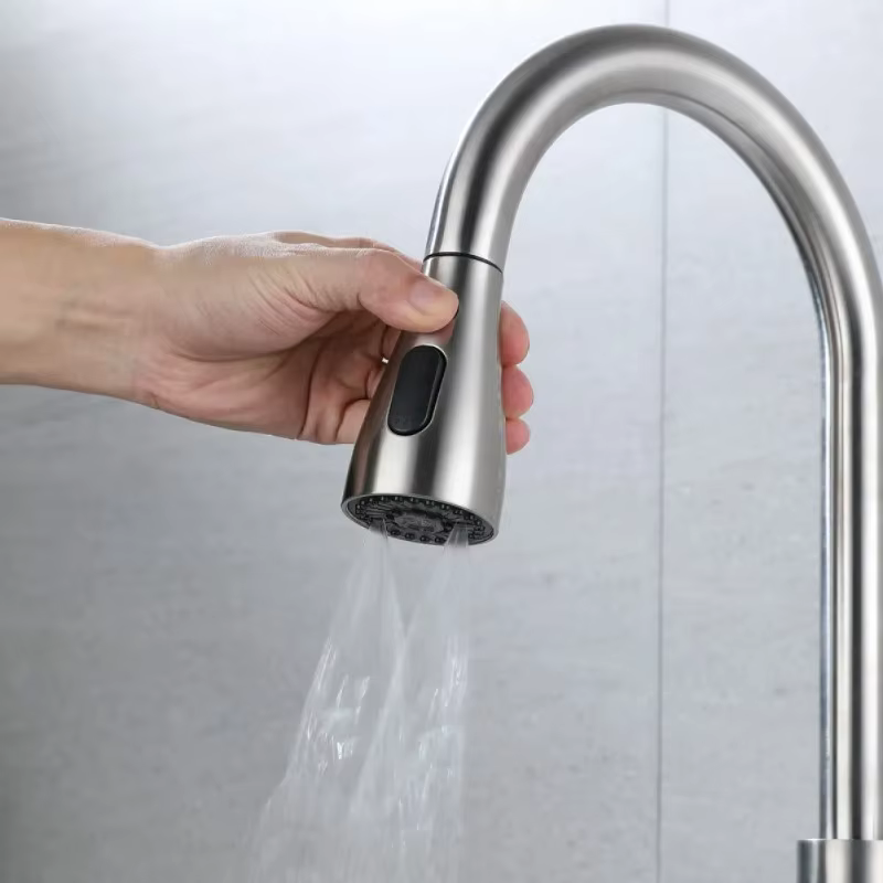 Buse de pulvérisation de robinet extractible pour cuisine, connexion 1/2 pouces, 3 Modes ABS, économie d'eau, salle de bains, lavabo, douche, pomme de pulvérisation