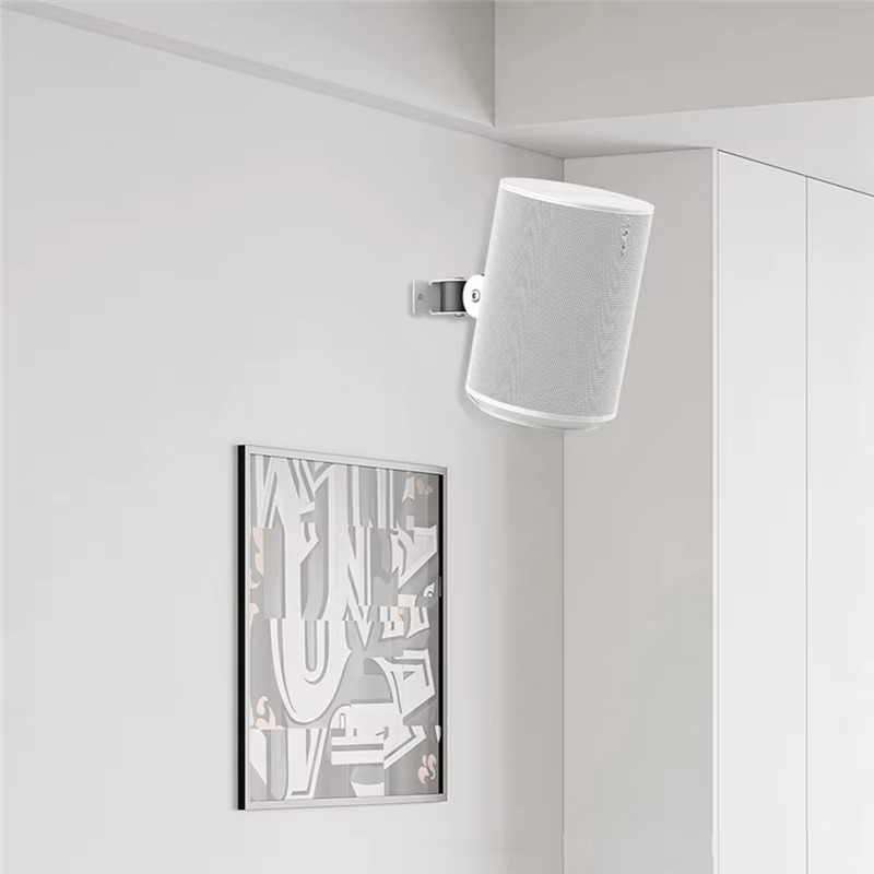 Support mural pour Sonos Era 100, haut-parleur sans fil, gain de place, support mural en métal pour maison intelligente, blanc et A22K