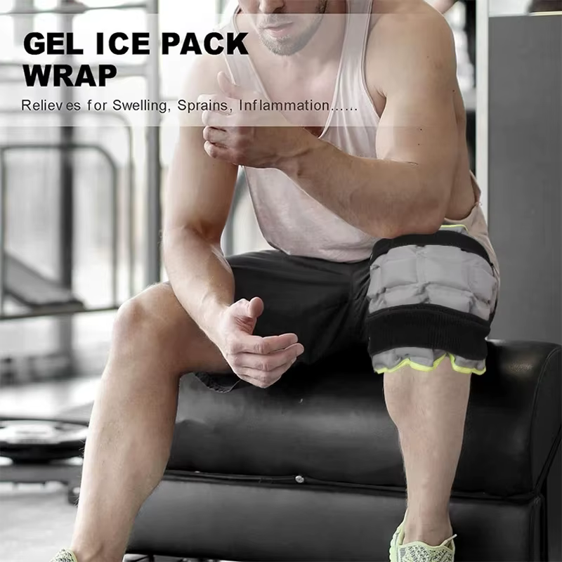 Enveloppe de glace pour le genou pour blessures