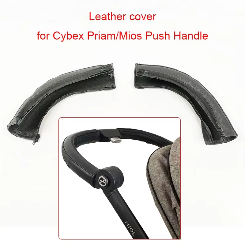 Juste en cuir pour Cybex Priam 2/3/4 ata os 2/3 poussette, poignée de poussée, main courante spinale, étui de protection, bébé Bumosquito, accessoires de remplacement