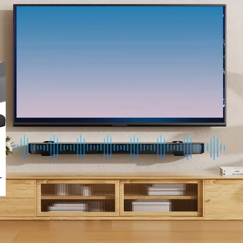Support de montage mural pour barre de son pour Samsung, Bose, Vizio, LG, Sony avec profondeur réglable de 3,4 à 5,8 pouces, supports sous TV pouvant contenir jusqu'à 30 lb