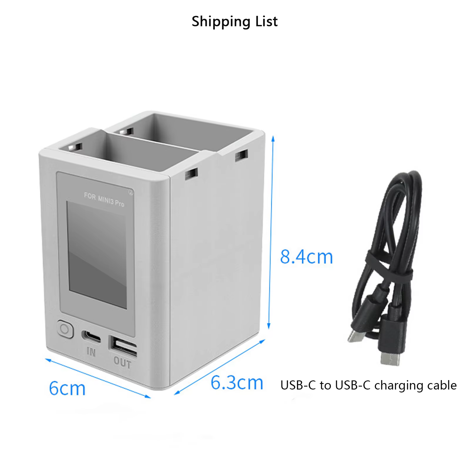 Pour DJI Mini 4 Pro/Mini 3 Pro majordome de charge affichage numérique Hub de charge batterie chargeur Intelligent accessoires de Drone