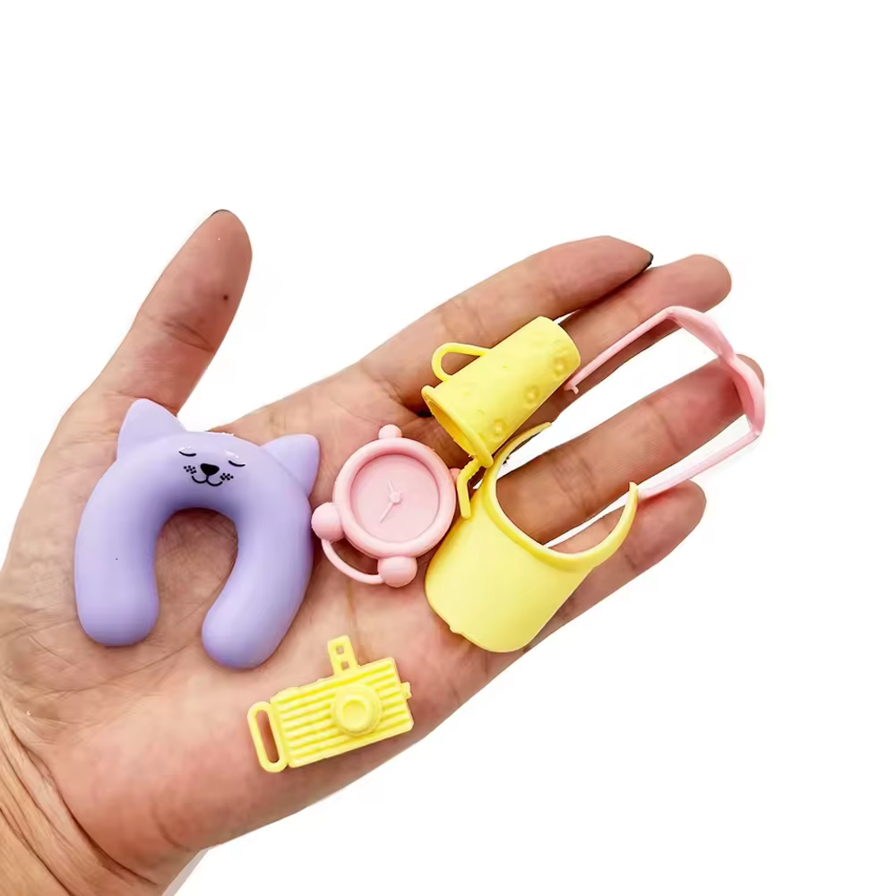 Accessoires de poupée amusants et mignons pour poupées de 11.5 pouces/30cm, Mini articles, accessoires pour maison de poupée, chaise de plage, colliers de planche de surf, outils d'étude, bricolage
