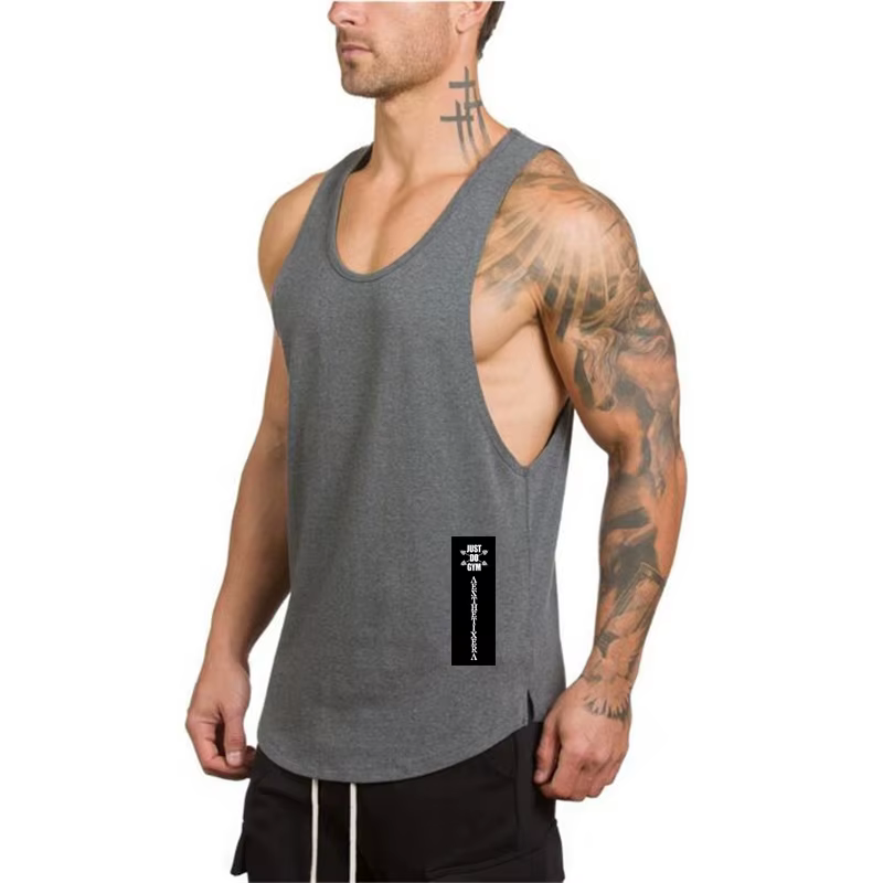 Débardeur de sport en coton pour homme – Idéal pour la gym