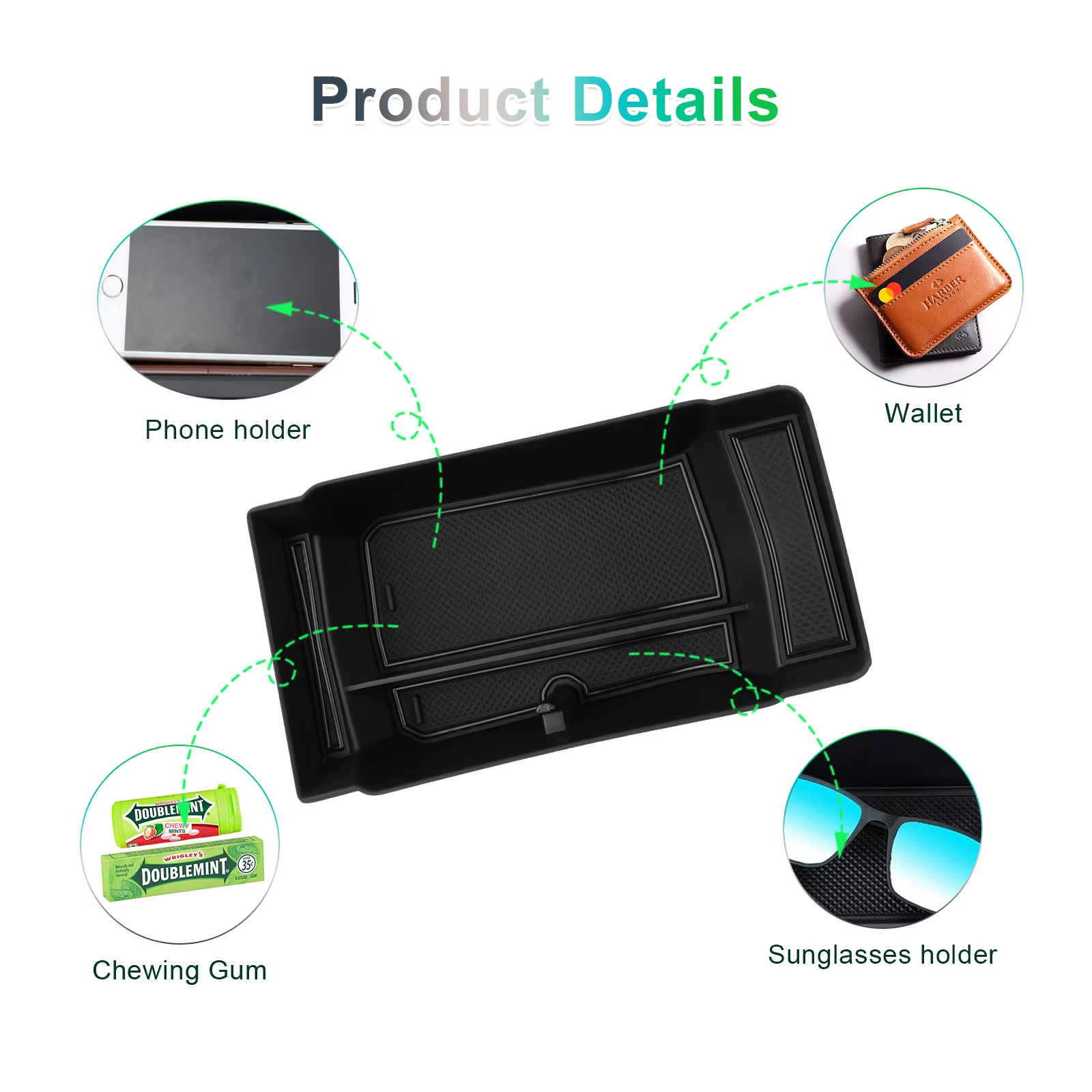 RUIYA pour Renault Austral E-Tech 2022-2026 – Boîte de rangement pour accoudoir de voiture, conteneur de commande central, accessoires Renault Austral 2026