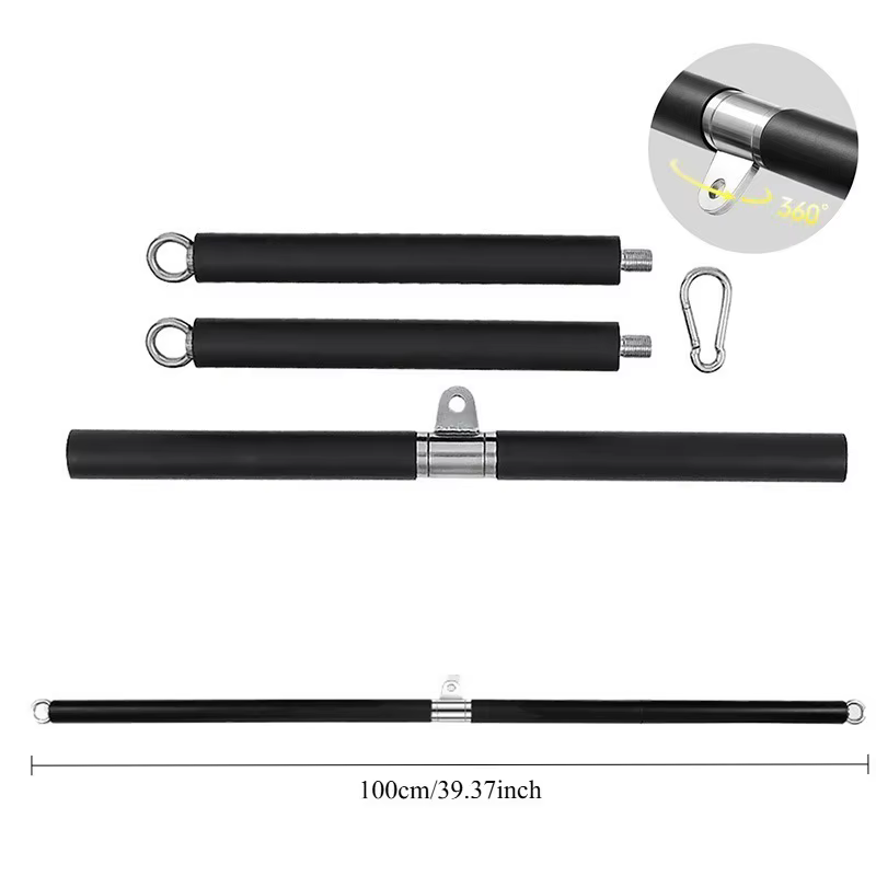 Barre de traction lat de fitness détachable réglable 360 ° Poignée rotative pour accessoires de gymnastique de machine