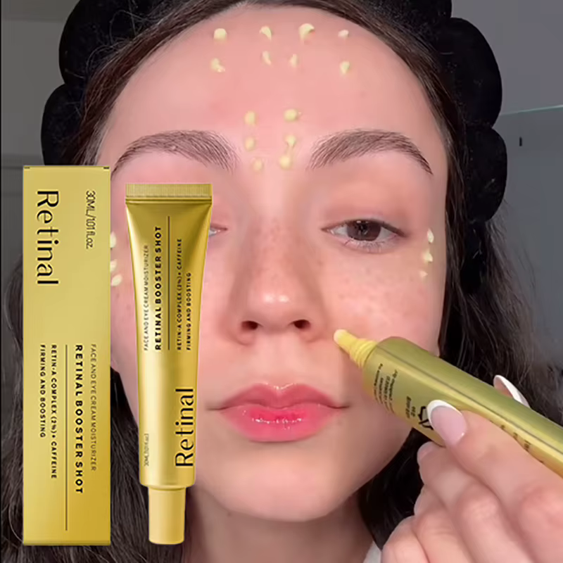 Ensemble d'essence multi-effets au rétinol et crème hydratante à la niacinamide, sérum hydratant pour les yeux, soin du visage quotidien éclaircissant et apaisant