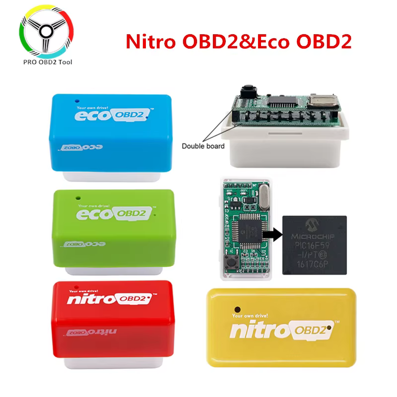 Nitro 15% Économie de Carburant EcoOBD2 Nitro obd2 pour Voitures à Essence Eco OBD Diesel Nitro OBD2 Boîtier de Reprogrammation Plug&Driver