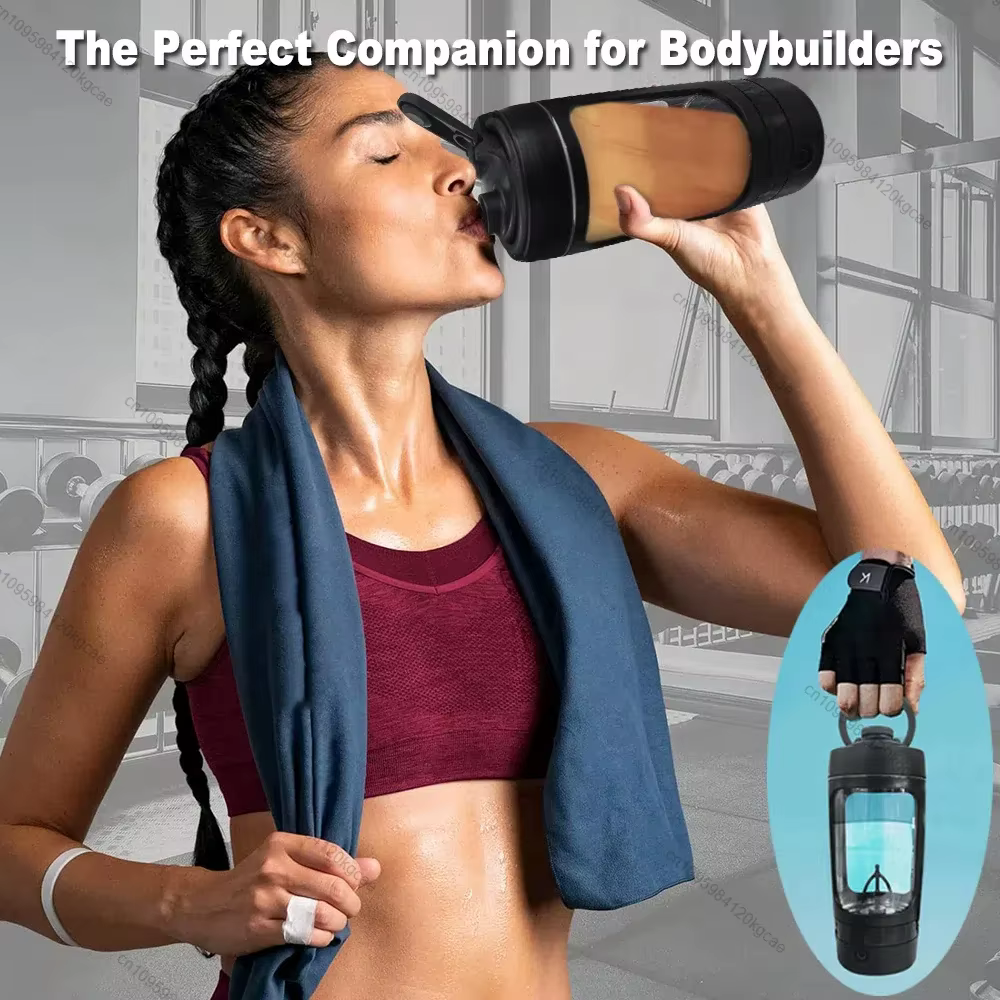 Bouteille Shaker électrique Portable USB pour protéines de lactosérum