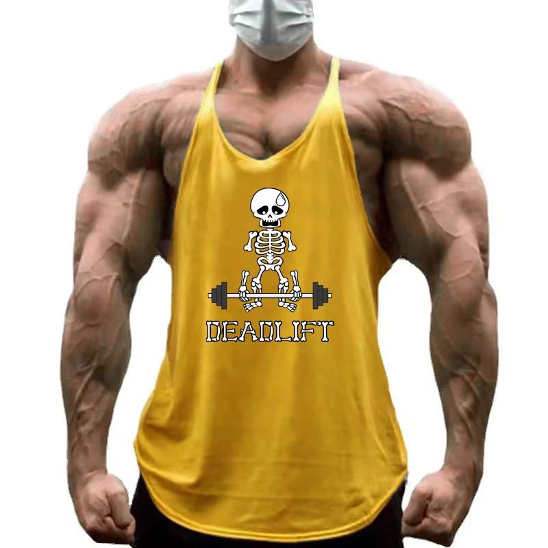 Vêtements d'entraînement musculaire de sport pour hommes