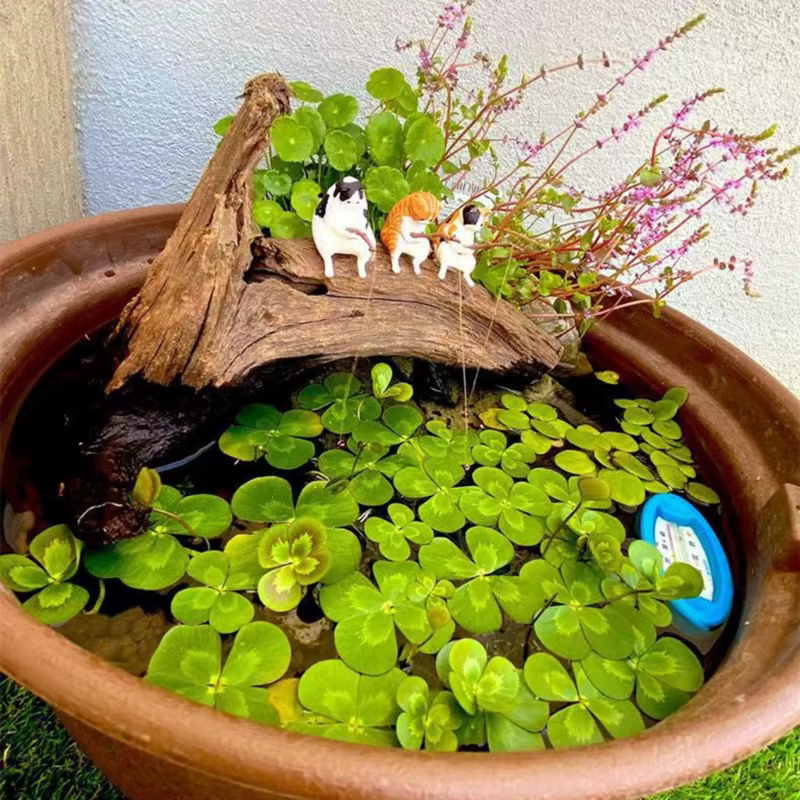 Ornements de pêche de dessin animé de poisson incité, accessoires d'aquarium, fournitures d'esprit ères, décoration de bureau à domicile