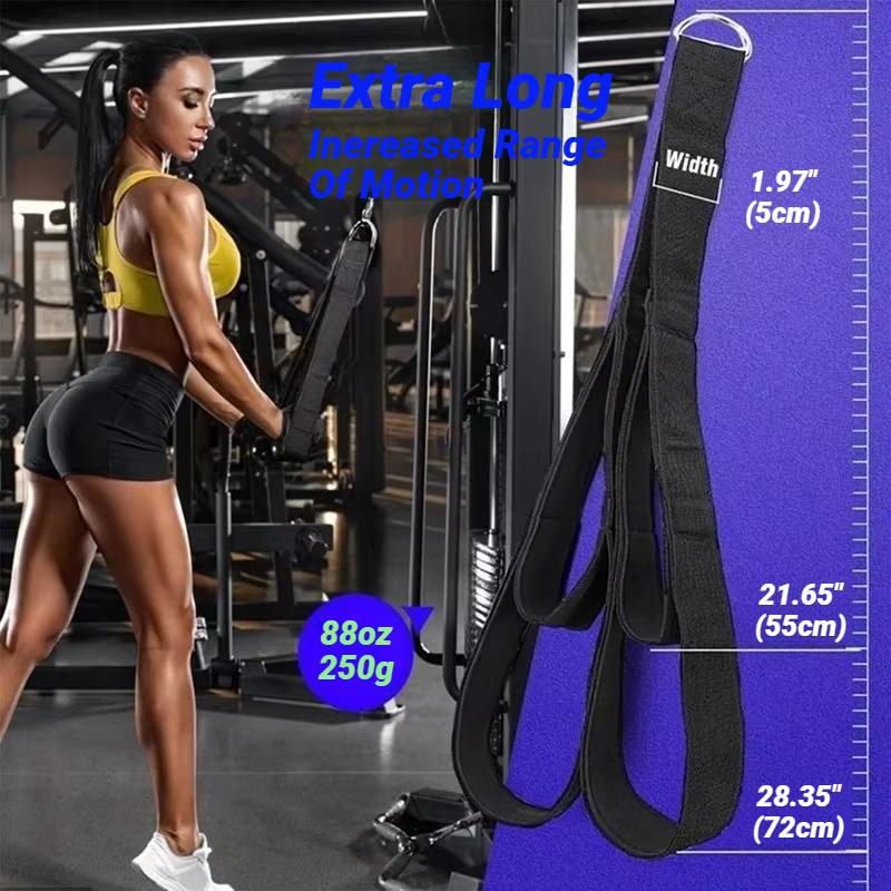 Corde de traction double extrémité pour triceps