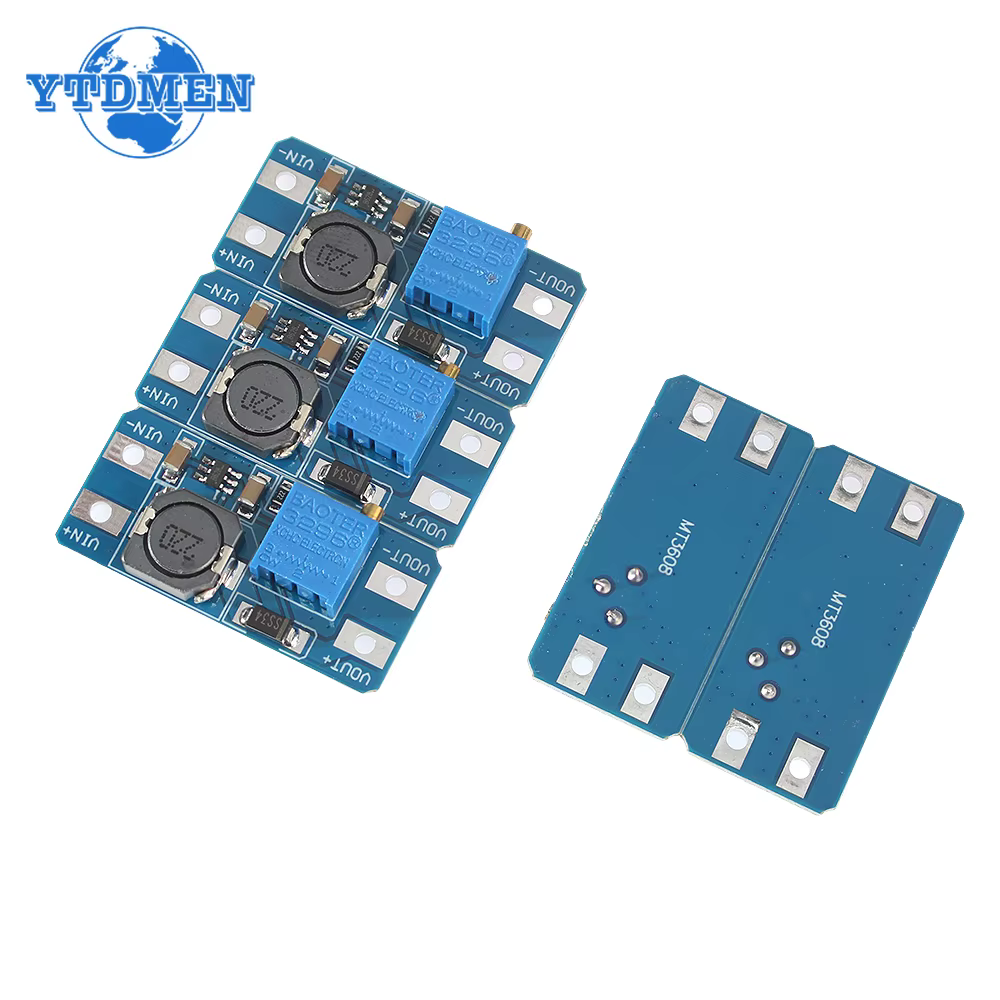 Convertisseur Boost MT3608 DC-DC, Module d'alimentation réglable, carte élévatrice, sortie MAX 28V 2A, 1 pièce