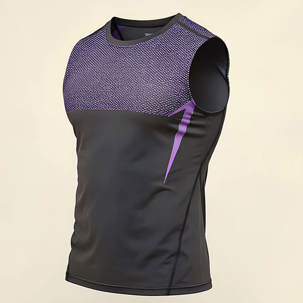 Débardeur Homme Fitness Séchage Rapide Respirant Entraînement Extérieur Course Exercice Léger Élastique Sans Manches