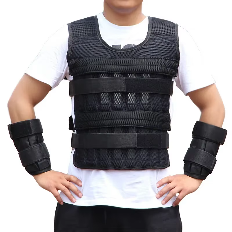 Nouvelle veste d'entraînement équipement de Fitness de gymnastique 15/35KG gilet de poids de chargement réglable