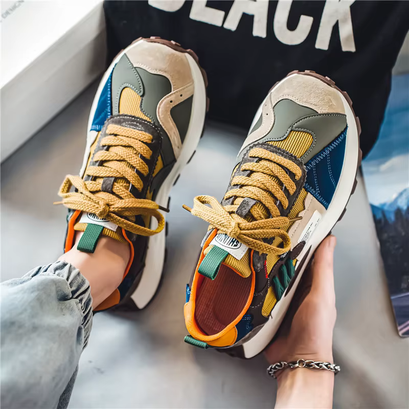 Chaussures de sport décontractées pour hommes, randonnée en plein air, tendance, mode streetwear, confortables