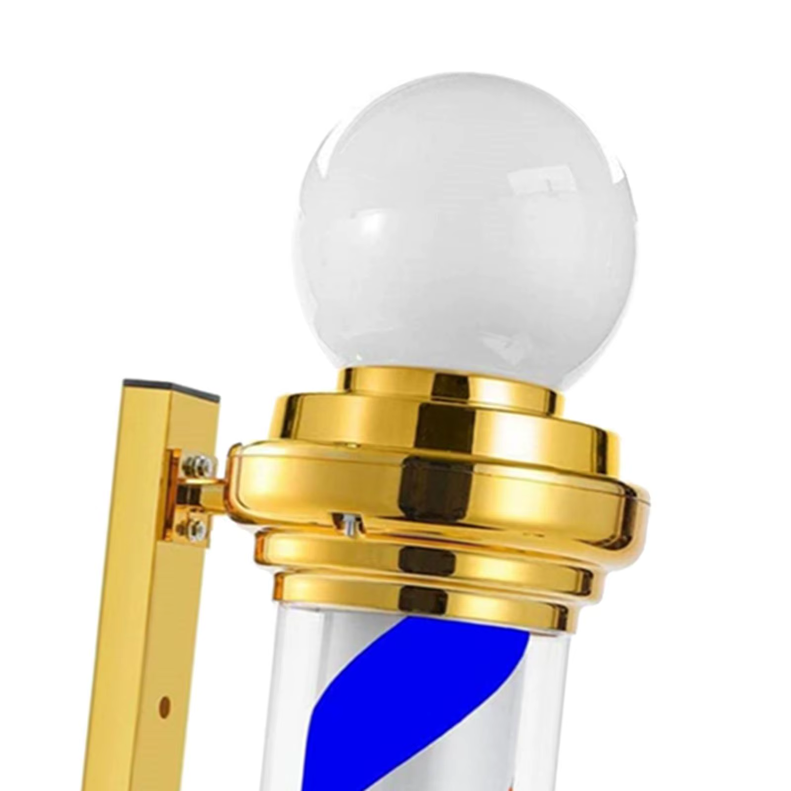 Lumière de poteau de barbier classique, signe classique, lumière LED pour poteau de salon de coiffure pour l'extérieur