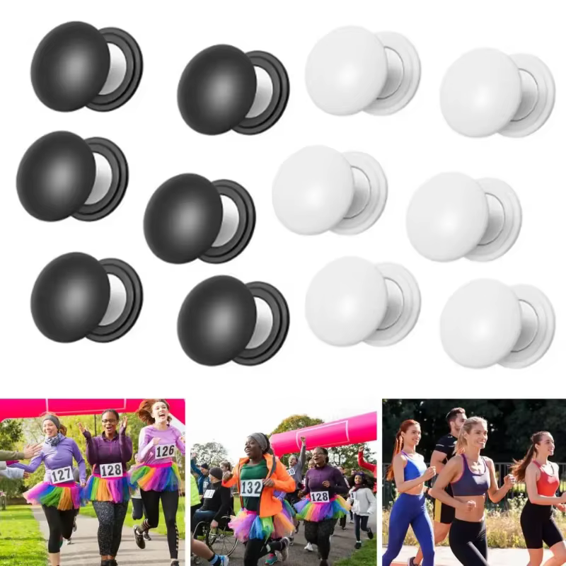 Clips magnétiques pour dossards de course